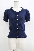 Angelic Pretty / Dreamシェルボタンニットカーディガン Free ネイビー H-25-06-10-049-AP-TO-NS-ZH