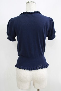 画像3: Angelic Pretty / Dreamシェルボタンニットカーディガン Free ネイビー H-25-06-10-049-AP-TO-NS-ZH