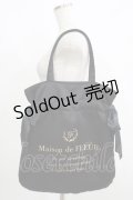 Maison de FLEUR / ダブルリボントートバッグ  ブラック H-25-06-10-050-LO-BG-NS-ZH