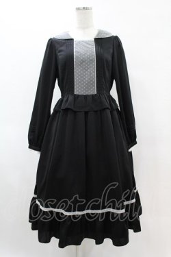 画像1: Melody BasKet / Lilibet dress M ブラック H-25-06-10-1029-LO-OP-KB-ZH