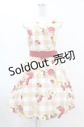 MILK / フルーチェドレス  ベージュギンガムフルーツ H-25-06-10-1030-ML-OP-KB-ZH