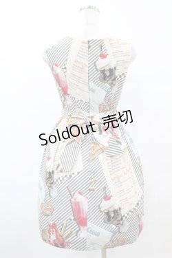 画像2: MILK / MILK Sweetsドレス  グレーストライプ H-25-06-10-1034-ML-OP-KB-ZH