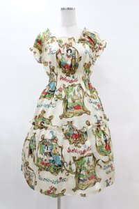 Jane Marple / 白雪姫シャーリングワンピース  オフ H-25-06-10-1046-JM-OP-KB-ZH