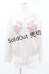 Jane Marple / ローズブーケリバーシブルブルゾン  ピンク H-25-06-10-1051-JM-JA-KB-ZH