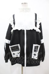 ACDC RAG / GAME OVERフリルジャケット  ブラック H-25-06-10-1062-PU-JA-KB-ZH