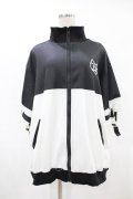 ACDC RAG / ドットネコジャージジャケット［半袖］  ブラック×ホワイト H-25-06-10-1063-PU-JA-KB-ZH