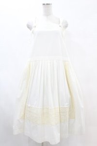 Jane Marple / Winter lace tablier skirt M アイボリー H-25-06-10-1015-JM-SK-KB-ZH