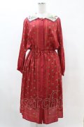Jane Marple Dans Le Salon / Granny’s buttonsクロスカラードレス  ローズ×ライトベージュ H-25-06-10-1024-JM-OP-KB-ZH
