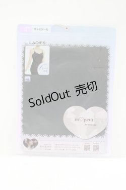 画像1: m petit by misako / TT*キャミソールmisako LL ブラック H-25-06-10-053-LO-TO-NS-ZH