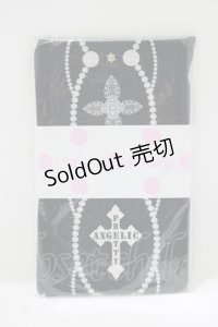 Angelic Pretty / Brilliant Crossタイツ  ブラック H-25-06-10-064-AP-ZA-NS-ZH