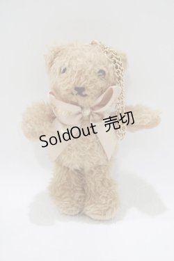 画像1: Maison de FLEUR / フルールベアチャーム  ベージュ H-25-06-10-068-LO-ZA-NS-ZH