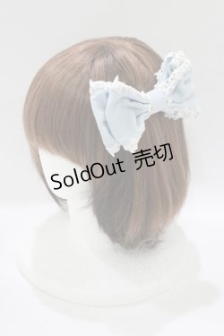 画像1: CHOCOCHIP COOKIE / リボンバレッタ  サックス H-25-06-10-071-LO-AC-NS-ZH