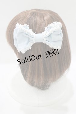 画像2: CHOCOCHIP COOKIE / リボンバレッタ  サックス H-25-06-10-071-LO-AC-NS-ZH