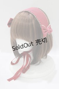 Angelic Pretty / ブリティッシュカレッジヘッドドレス  ワイン H-25-06-10-072-AP-AC-NS-ZH