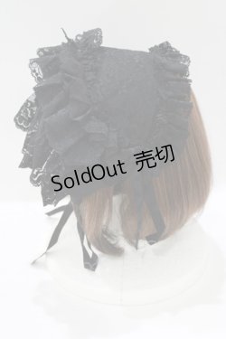 画像2: metamorphose / 総レースブリム付ヘッドドレス  ブラック H-25-06-10-073-ME-AC-NS-ZH