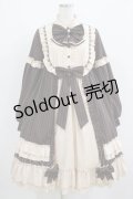 To Alice / ヴィンテージストライプワンピース M ブラウン H-25-06-10-007-LO-OP-NS-ZH