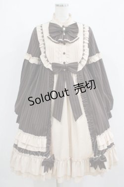 画像1: To Alice / ヴィンテージストライプワンピース M ブラウン H-25-06-10-007-LO-OP-NS-ZH