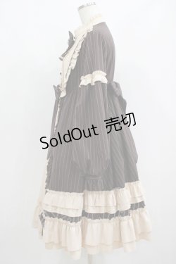 画像2: To Alice / ヴィンテージストライプワンピース M ブラウン H-25-06-10-007-LO-OP-NS-ZH