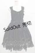 metamorphose / ラッセルレースジャンパースカート Free ブラック H-25-06-10-009-ME-OP-NS-ZH