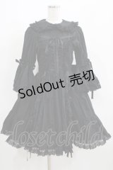 metamorphose / ラッパ袖ティアードワンピース Free ブラック H-25-06-10-010-ME-OP-NS-ZH
