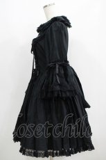 画像2: metamorphose / ラッパ袖ティアードワンピース Free ブラック H-25-06-10-010-ME-OP-NS-ZH (2)