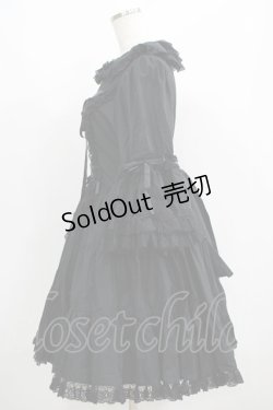 画像2: metamorphose / ラッパ袖ティアードワンピース Free ブラック H-25-06-10-010-ME-OP-NS-ZH