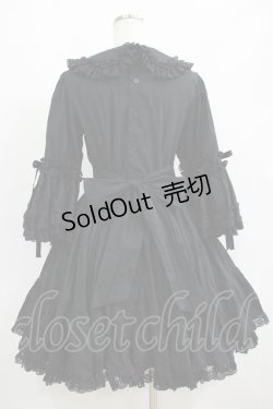 画像3: metamorphose / ラッパ袖ティアードワンピース Free ブラック H-25-06-10-010-ME-OP-NS-ZH