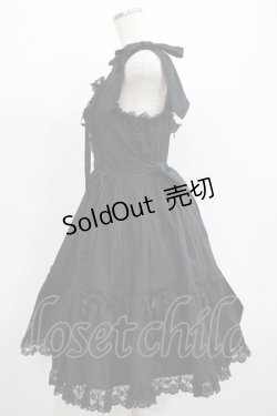 画像2: metamorphose / ラッセルレースジャンパースカート Free ブラック H-25-06-10-012-ME-OP-NS-ZH