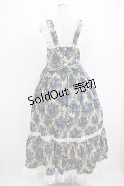 画像3: metamorphose / ゴブランロングジャンパースカート Free ブルー H-25-06-10-014-ME-OP-NS-ZH