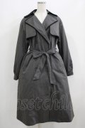 axes femme / バイカラーレーストレンチコート M グレー H-25-06-10-016-AX-CO-NS-ZH