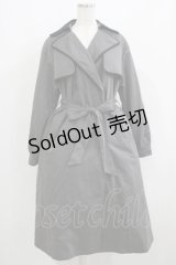 axes femme / バイカラーレーストレンチコート M グレー H-25-06-10-016-AX-CO-NS-ZH