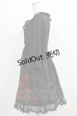 画像2: To Alice / 彼岸花ワンピース S ブラック H-25-06-10-017-LO-OP-NS-ZH