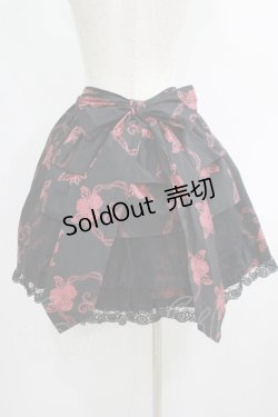 画像3: metamorphose / 茨柄スカート Free ブラック/レッド H-25-06-10-018-ME-SK-NS-ZH