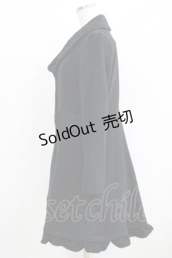 画像2: axes femme / レースカラーコート M ブラック H-25-06-10-019-AX-CO-NS-ZH