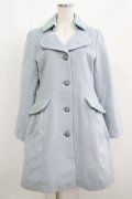 axes femme / レース襟コート M サックス H-25-06-10-020-AX-CO-NS-ZH