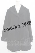 axes femme / レース使いコート M ブラック H-25-06-10-021-AX-CO-NS-ZT-C054