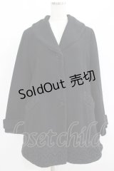 axes femme / レース使いコート M ブラック H-25-06-10-021-AX-CO-NS-ZT-C054