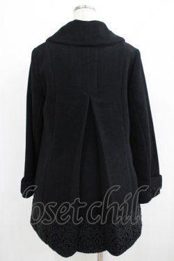 画像3: axes femme / レース使いコート M ブラック H-25-06-10-021-AX-CO-NS-ZT-C054