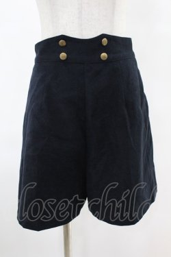 画像1: Fi.n.t / ダブル釦ショートパンツ Free NAVY H-25-06-11-005-CA-PA-NS-ZH