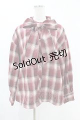 Fi.n.t / ビッグリボンタイ付きチェックシャツ Free BOR×BE H-25-06-11-049-CA-BL-NS-ZH