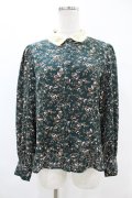 F&A / 小花柄レースクレリック衿ブラウス Free GREEN H-25-06-11-054-LO-BL-NS-ZH