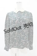 F&A / 小花柄レースクレリック衿ブラウス Free GREEN H-25-06-11-054-LO-BL-NS-ZH