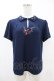 画像1: an another angelus / フラワー刺繍スキッパーブラウス Free NAVY H-25-06-11-056-CA-BL-NS-ZH (1)
