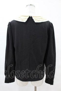画像2: an another angelus / ミルフィーユクレリック衿ブラウス Free BLACK H-25-06-11-059-CA-BL-NS-ZH