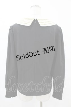 画像2: an another angelus / ミルフィーユクレリック衿ブラウス Free BLACK H-25-06-11-059-CA-BL-NS-ZH