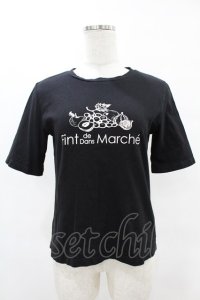 Fi.n.t / マルシェフルーツロゴT Free BLACK H-25-06-11-060-CA-TS-NS-ZH