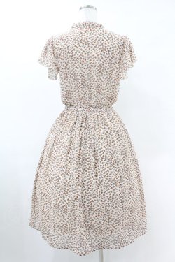 画像2: Fi.n.t / フロントリボン小花柄シフォンワンピース Free ORANGE H-25-06-11-011-CA-OP-NS-ZH