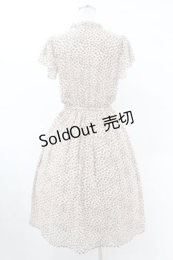 画像2: Fi.n.t / フロントリボン小花柄シフォンワンピース Free ORANGE H-25-06-11-011-CA-OP-NS-ZH