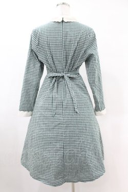 画像2: Fi.n.t / スカラップ使いギンガムチェックワンピース Free GREEN×WH H-25-06-11-012-CA-OP-NS-ZH