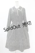 Fi.n.t / ダブルビッグカラー小花柄ワンピース Free BLACK H-25-06-11-013-CA-OP-NS-ZH